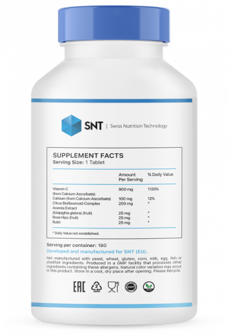 SNT Ester-C Plus 900 mg, 180 таблеток