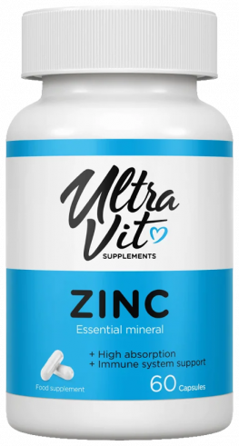 ULTRAVIT Zinc, Цинк, 60 капсул