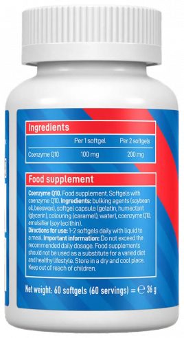 VP Laboratory CoQ10 100 mg, Коэнзим Ку-10 100 мг, 60 капсул