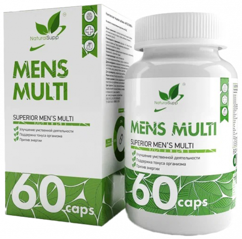 Natural Supp Mens multi, 60 капсул