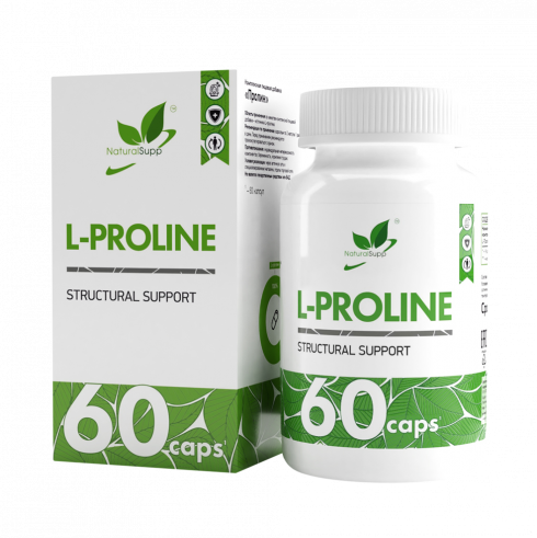 Natural Supp L-Proline, 60 капсул