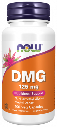NOW DMG 125 mg, 100 капсул