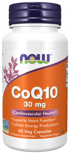 NOW CoQ10 30 mg, 60 капсул