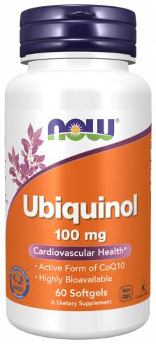NOW Ubiquinol 100 mg, 60 капсул