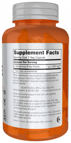 NOW L-Glutamine 1000 mg