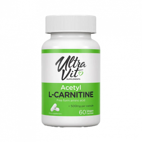 ULTRAVIT Acetyl-L-Carnitine, Ацетил-L-Карнитин, 60 капсул