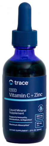Trace Minerals Liquid Vitamin C + Ionic Zinc, 59 мл