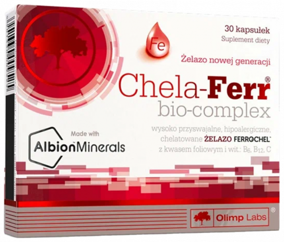 Olimp Labs Chela-Ferr Bio-Complex, Хела-Ферр биокомплекс, 30 капсул