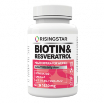 Risingstar Biotin &amp; Resveratrol, 60 капс