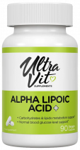 ULTRAVIT Alpha Lipoic Acid +, Альфа Липоик Эсид +, 90 капсул