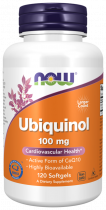 NOW Ubiquinol, Убихинол, 120 капсул