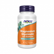 NOW Magnesium Glycinate with BioPerine, 60 капсул
