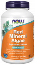 NOW Red Mineral Algae, Красные минеральные водоросли, 180 капсул